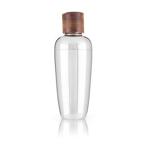 Admiral:Wood & Stainless Steel Cocktail Shaker (VISKI)