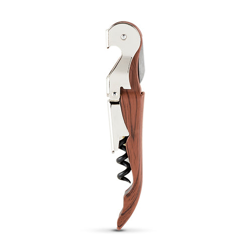Truetap™: Riveted Wood Double Hinge Corkscrew