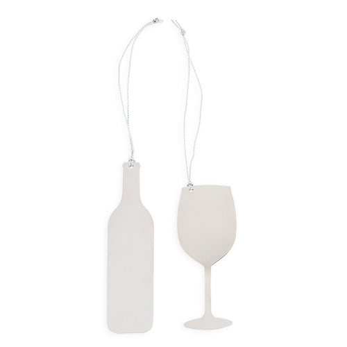 Bauble Set of 2 Wine Ornaments by True