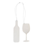 Bauble Set of 2 Wine Ornaments by True
