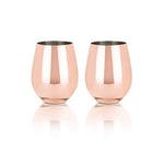 Summit™ Copper Stemless Wine Glasses (VISKI)