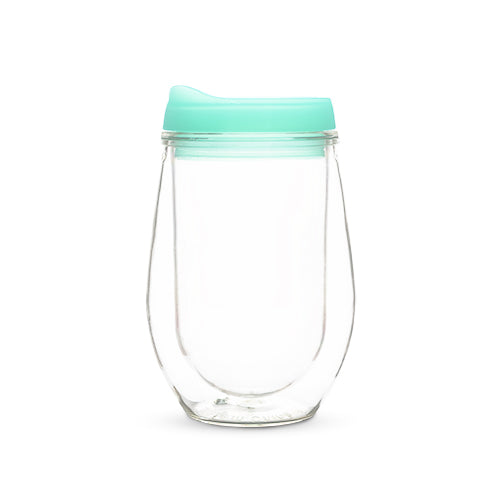Traveler Double Walled Wine Tumbler in Mint by True