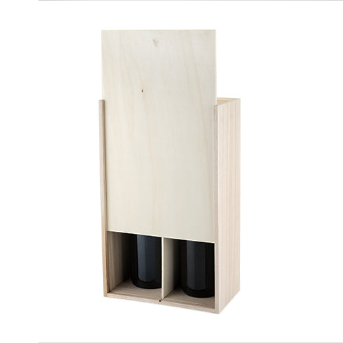 Marketplace™: 2 Bottle Paulownia Wood Wine Box by Twine