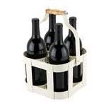 Rustic Farmhouse™: Vintage 4 Bottle Carrier by Twine