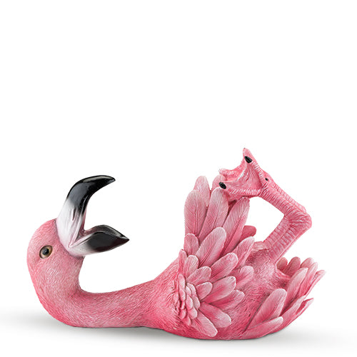 Polyresin Flirty Flamingo Bottle Holder by True