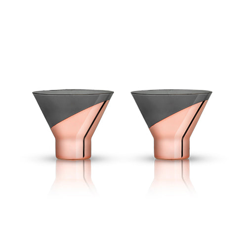Raye: Dipped Crystal Martini Glasses (VISKI)