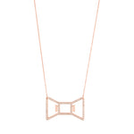 Bowtie: Rose Gold Necklace Bottle Opener