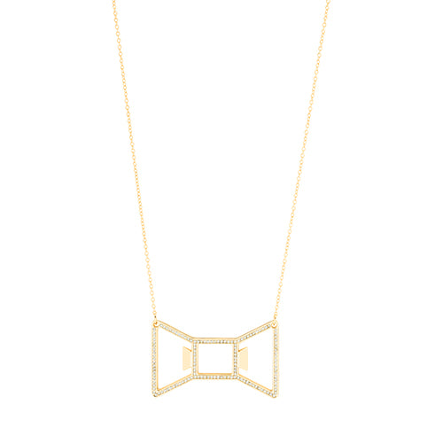 Bowtie: Gold Necklace Bottle Opener