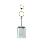KeyFab: Silver Bottle Opener Key Chain with vinyl cover