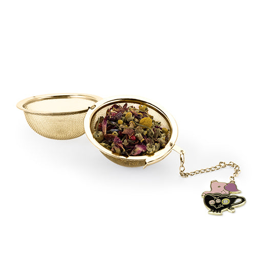 Charmed Teacup Pig Enamel Charm and Tea Ball