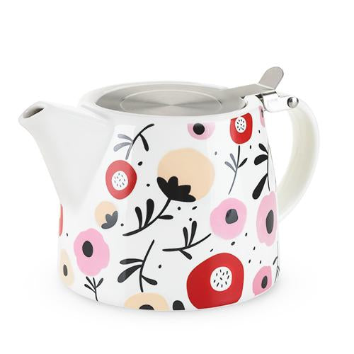 Harper™ Ceramic Teapot & Infuser in Posy Pattern by Pinky Up