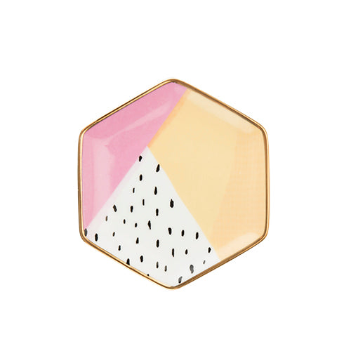 Color Blocked Tea Tray