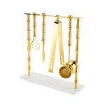 Gold Bamboo Bar Set