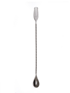 Warren: Gunmetal Black Trident Barspoon (VISKI)