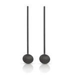 Warren: Gunmetal Black Julep Spoon Straws (VISKI)