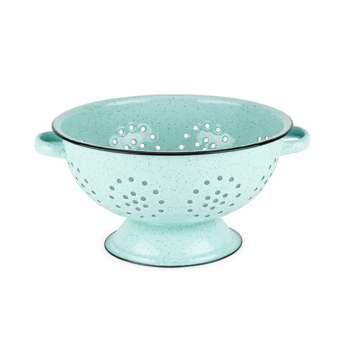 Pantry: Mint Enamel 5 Quart Colander by Twine®