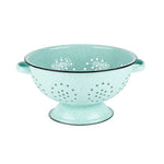 Pantry: Mint Enamel 5 Quart Colander by Twine®