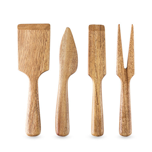 Country Home: Acacia Wood Cheese Set by Twine