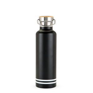 25 oz Double Walled Stainless Steel Black Matte Water Bottle