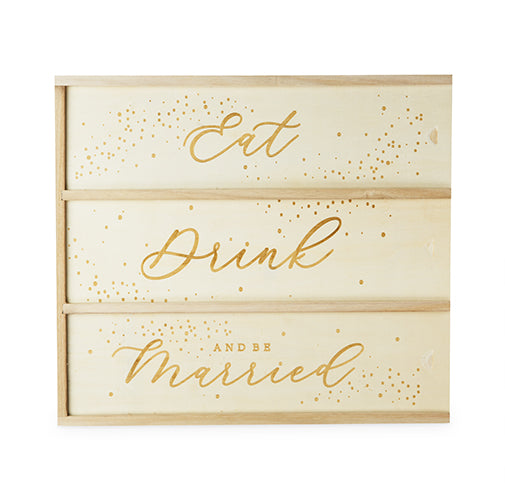Garden Party™: Eat, Drink & Be Married 3 Bottle Wine Box