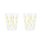 Gold Cactus Acrylic Cups (set of 2)