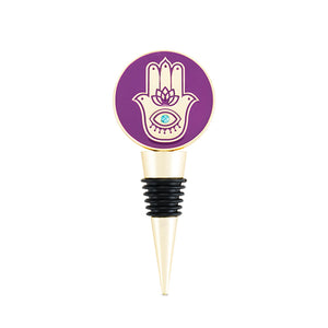Enamel Filled Hamsa Bottle Stopper