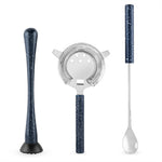 Blue Enamel Barware Set by Foster and Rye