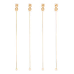 Aloha Pineapple Stir Sticks set of 4