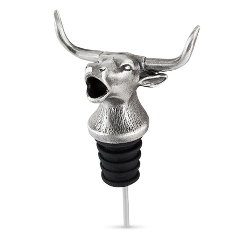 Bull Bottle Stopper and Pourer by Foster & Rye