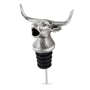 Bull Bottle Stopper and Pourer by Foster & Rye