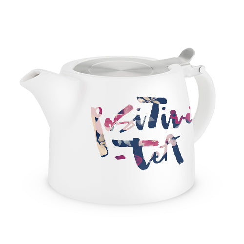 Harper Positivi-tea Ceramic Teapot & Infuser by Pinky Up