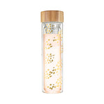 Blair Champagne Gold Dots Glass Travel Infuser Mug