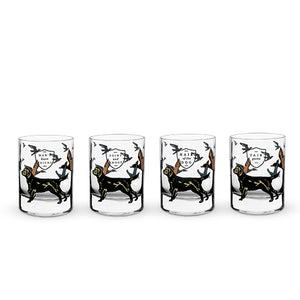 Hunting Dog Whiskey Glass Set by Foster & Rye