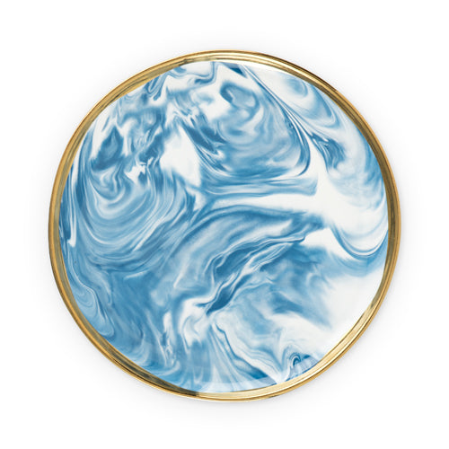 Seaside: Marbled Ceramic Plate by Twine