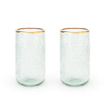 Seaside: Sea Foam Bubble Glass Tumbler Set by Twine
