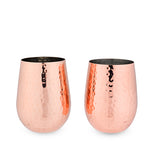 Old Kentucky Home: Hammered Copper Wine Glass Set by Twine