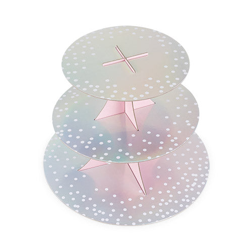 Gleaming Paper Cake Stand