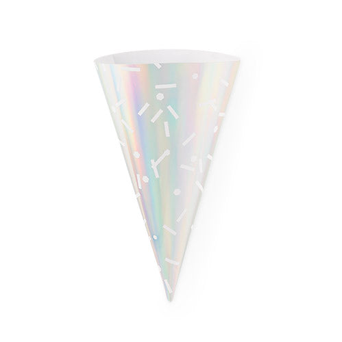 Iridescent Sprinkle Treat Cones