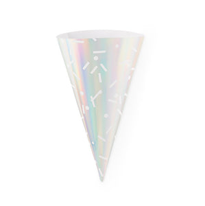 Iridescent Sprinkle Treat Cones