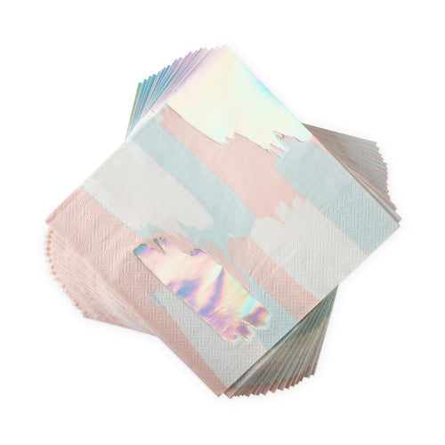 Brushstroke Shimmer Dinner Napkin by Cakewalk