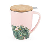 Bailey™ Tropical Ceramic Tea Mug & Infuser by Pinky Up