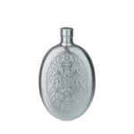 Chateau™: Brushed Pewter Finish Stainless Steel Filigree Fla