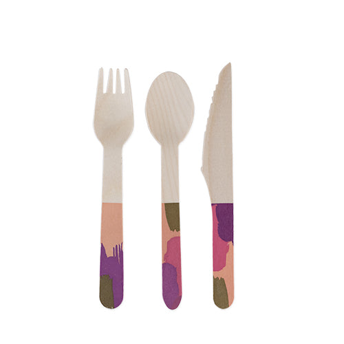 Watercolor Flatware by Cakewalk