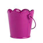 Fuchsia Galvanized Metal Pail