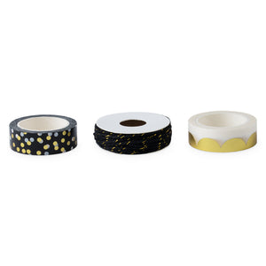 Assorted Noir Washi Tape & Twine