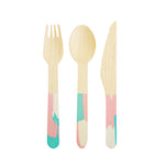 Brushstroke Shimmer Flatware by Cakewalk