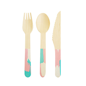 Brushstroke Shimmer Flatware by Cakewalk