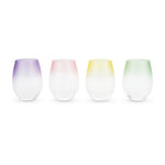 Frosted: Ombre' Stemless Wine Glasses (set of 4)