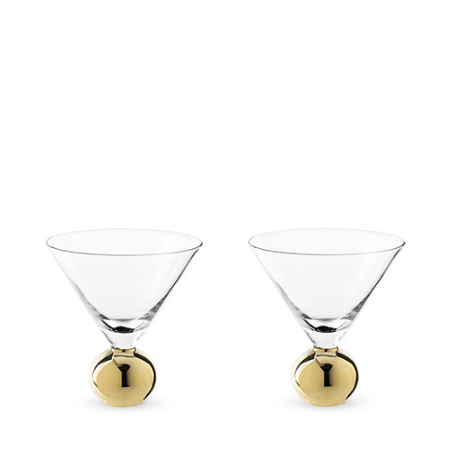 Gigi: Gold Martini Glasses