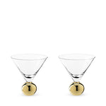 Gigi: Gold Martini Glasses